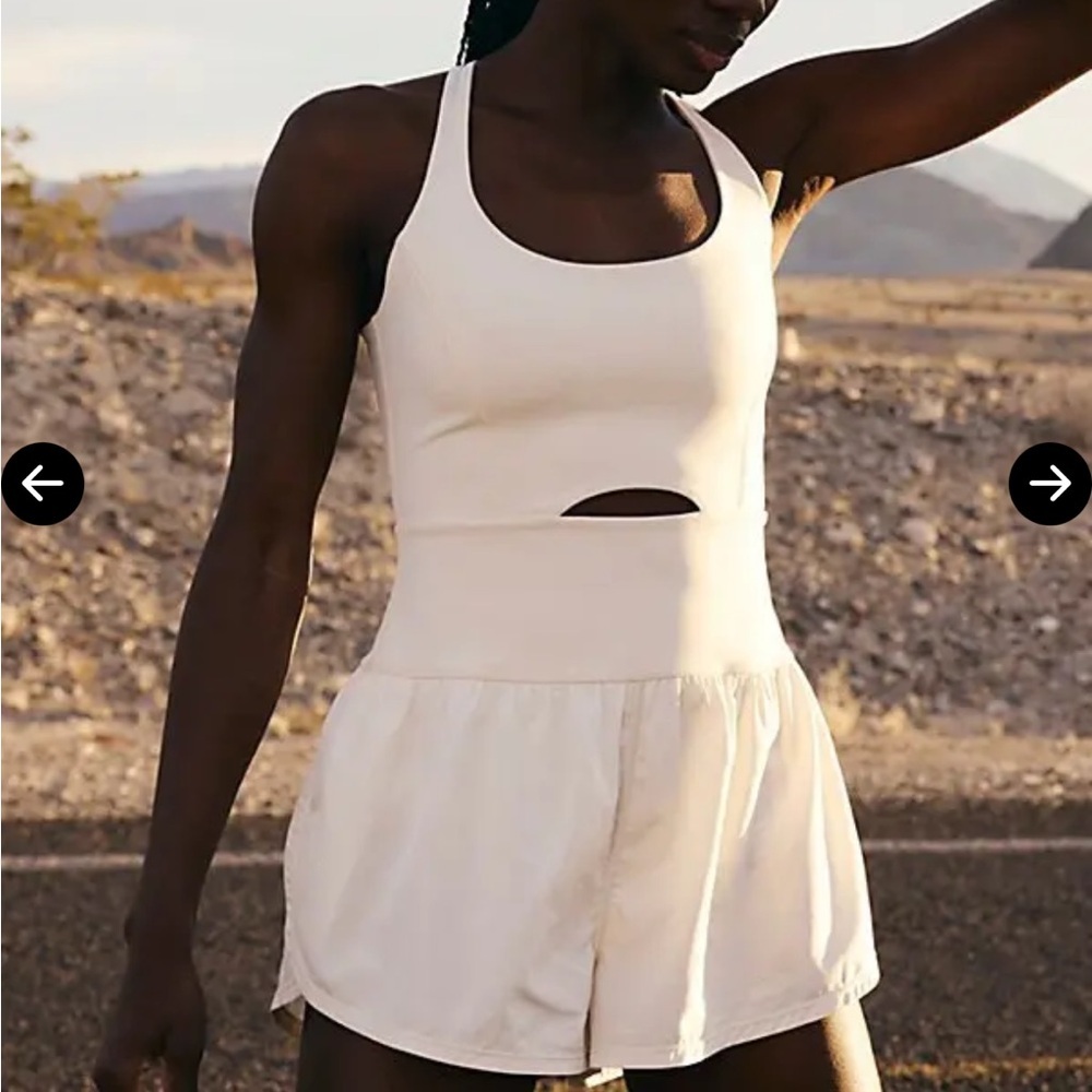 NWT Free People Righteous Runsie eggnog cream sold out color